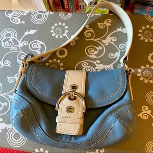 Blue and white Coach purse!